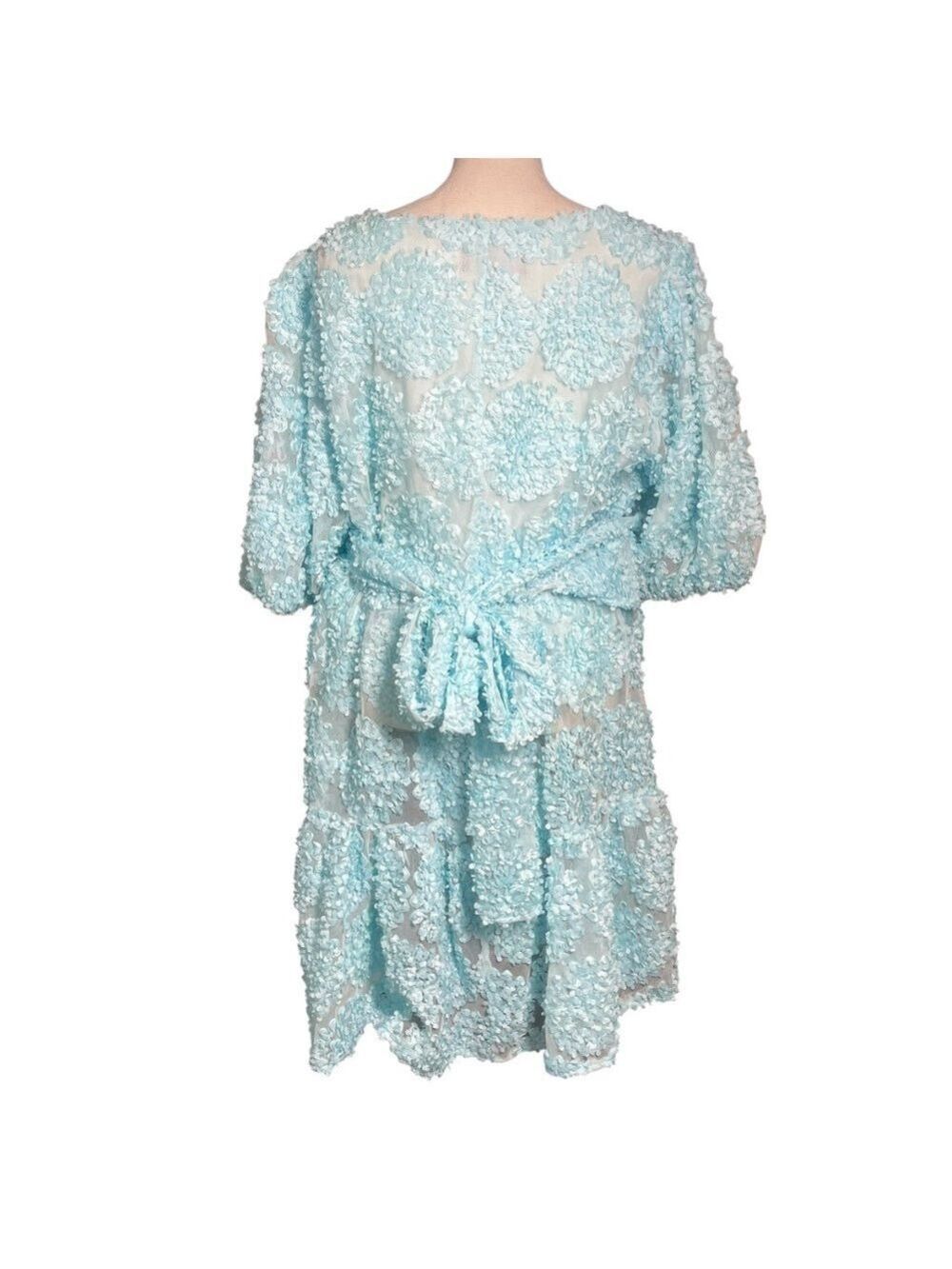Eloquii Floral Petal Wrap Dress - Picture 2 of 6